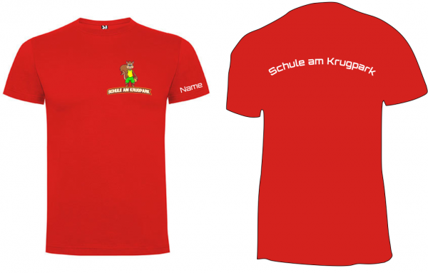 T-Shirt Schule am Krugpark rot