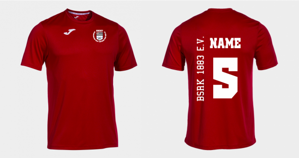 BSRK TRIKOT COMBI KURZARM ROT